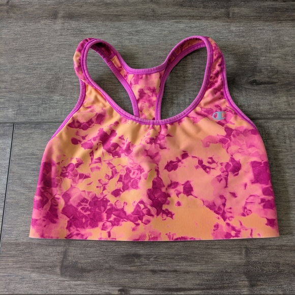 Champion Pink and Orange Sports Bra - Picture 2 of 5